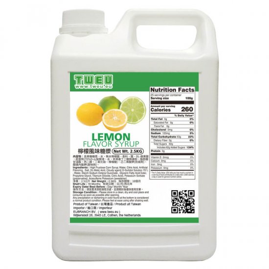 BT0525 Lemon Flavor Syrup 2.5kg (Expired)