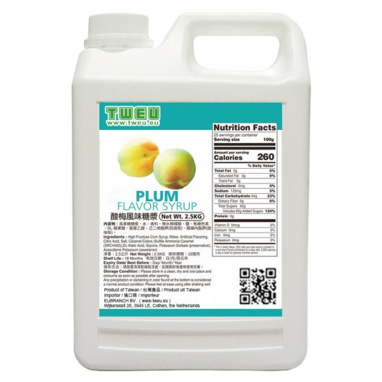 BT0639 Plum Flavor Syrup 2.5kg (Expired)